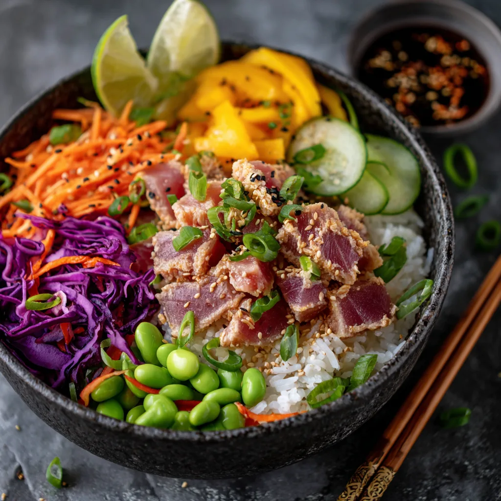 Tuna Rice Bowl Recipe 2 Tuna Rice Bowl Recipe - Recipe Image