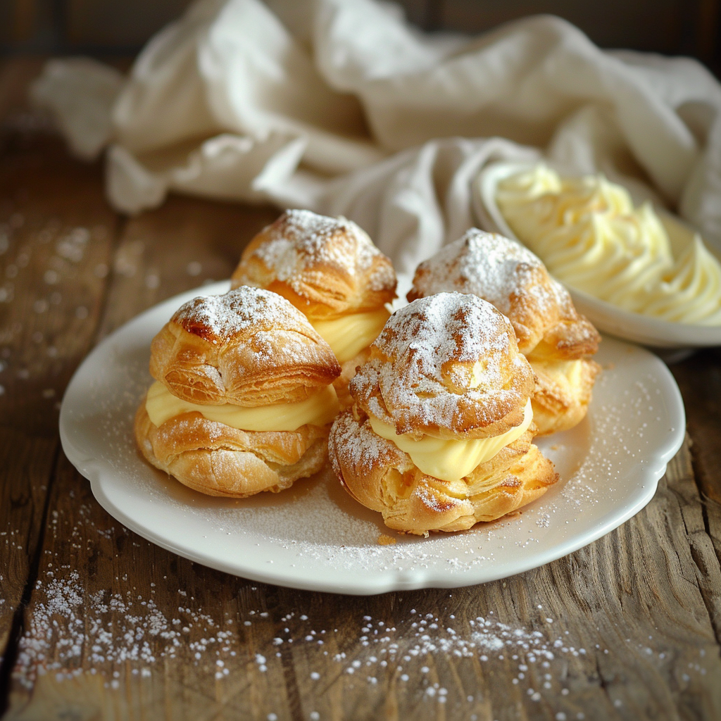 Vanilla Custard Cream Puffs Recipe - Recipe Image
