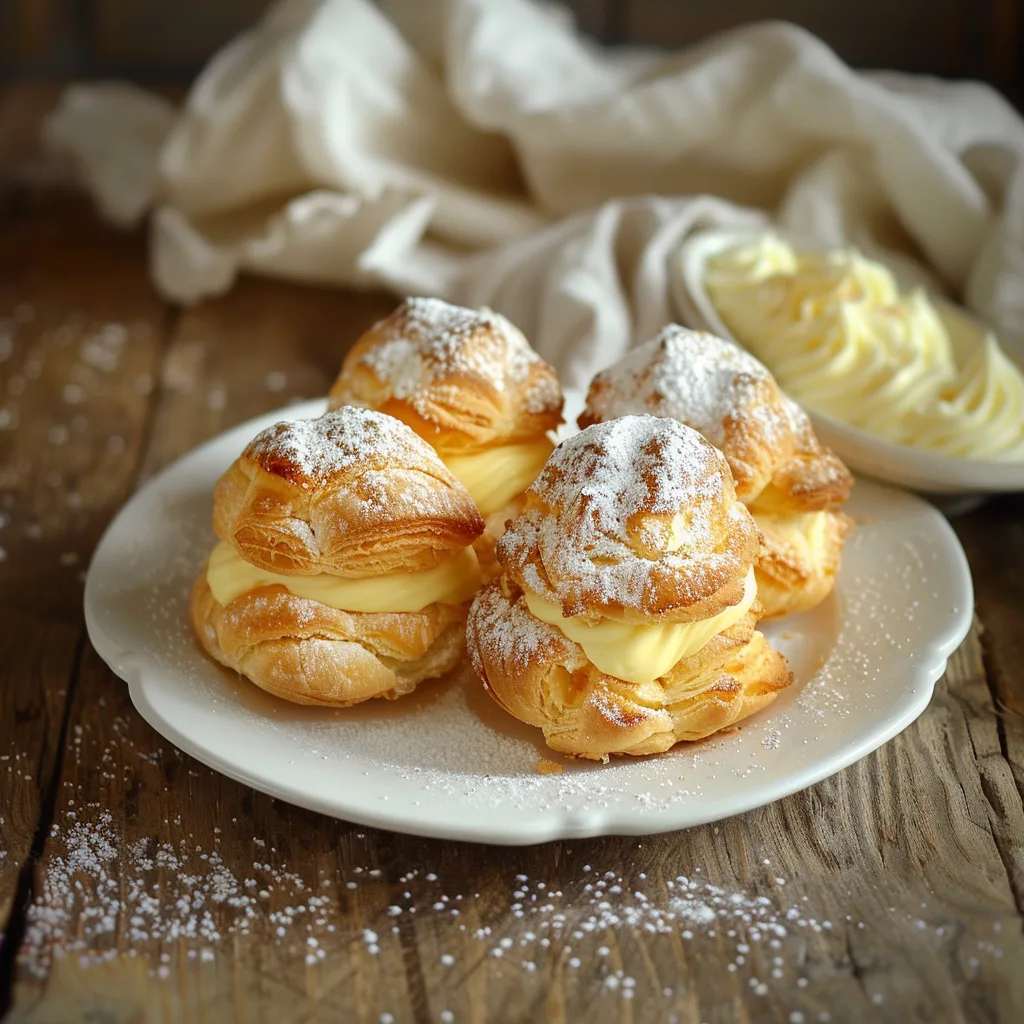 Vanilla Custard Cream Puffs Recipe 3 Vanilla Custard Cream Puffs Recipe - Recipe Image