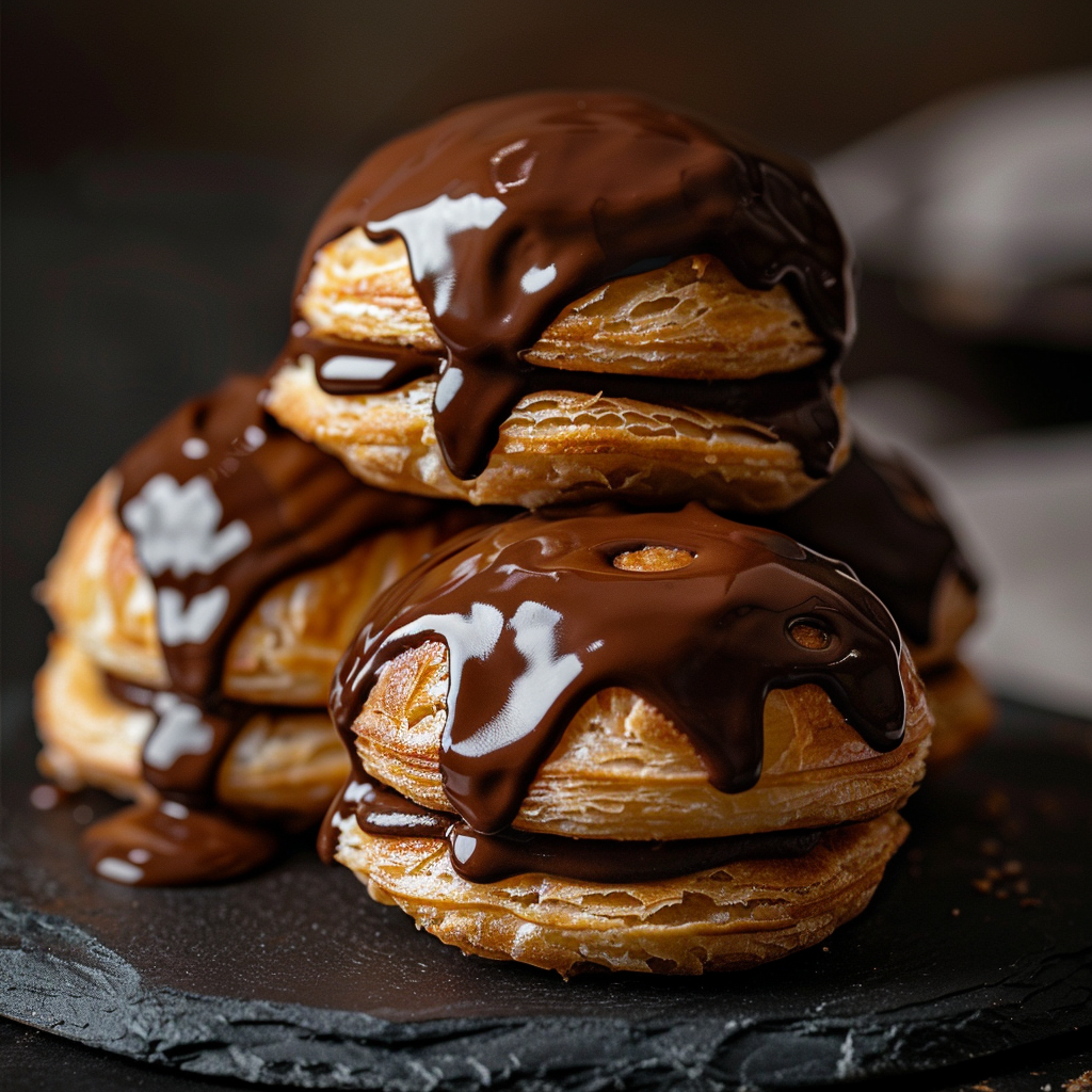 Chocolate Cream Puffs Recipe - Recipe Image