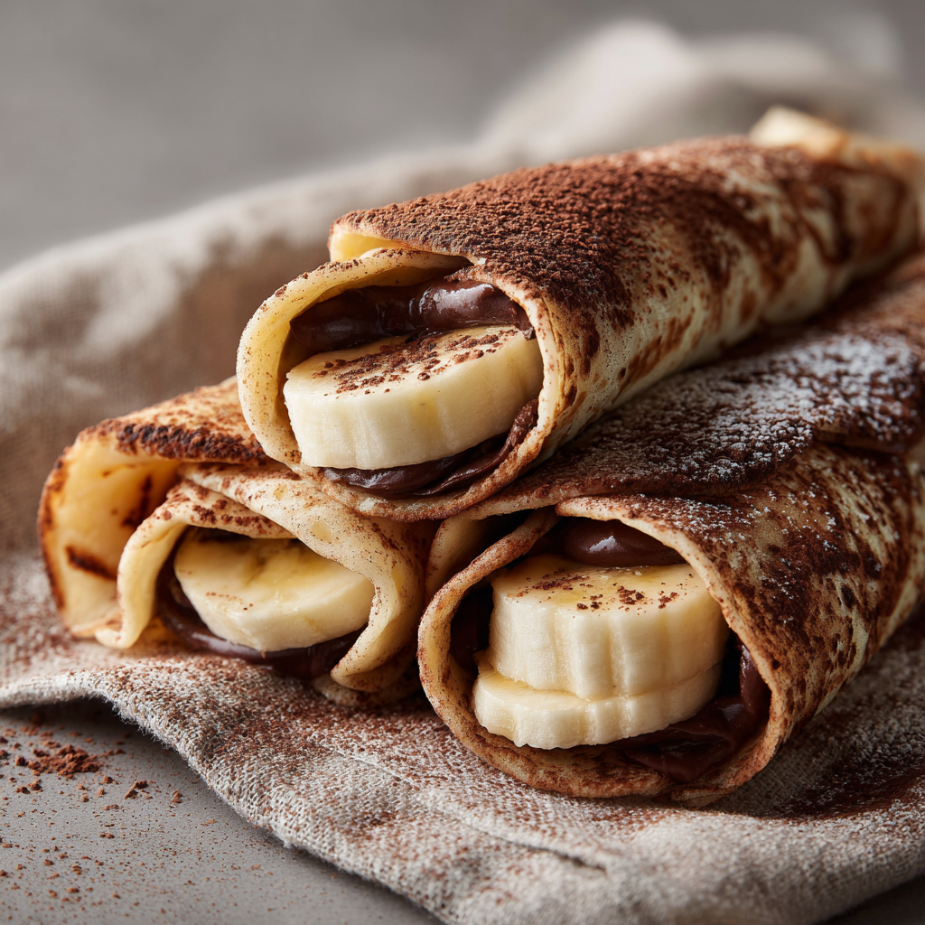 Chocolate Banana Roll-Ups Recipe - Recipe Image