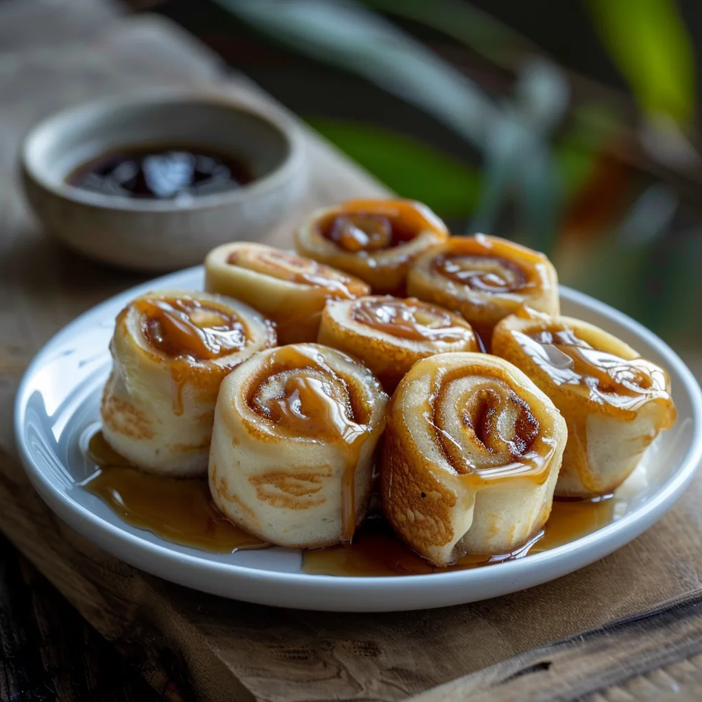 Lotus Stuffed Pancake Rolls 🥞 Recipe 3 Lotus Stuffed Pancake Rolls 🥞 Recipe - Recipe Image