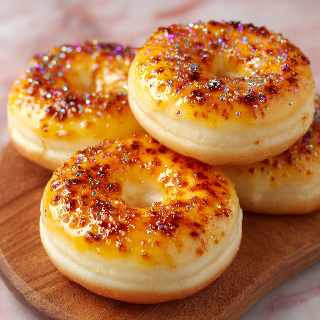 Crème Brûlée Donuts 🍮 Recipe - Recipe Image