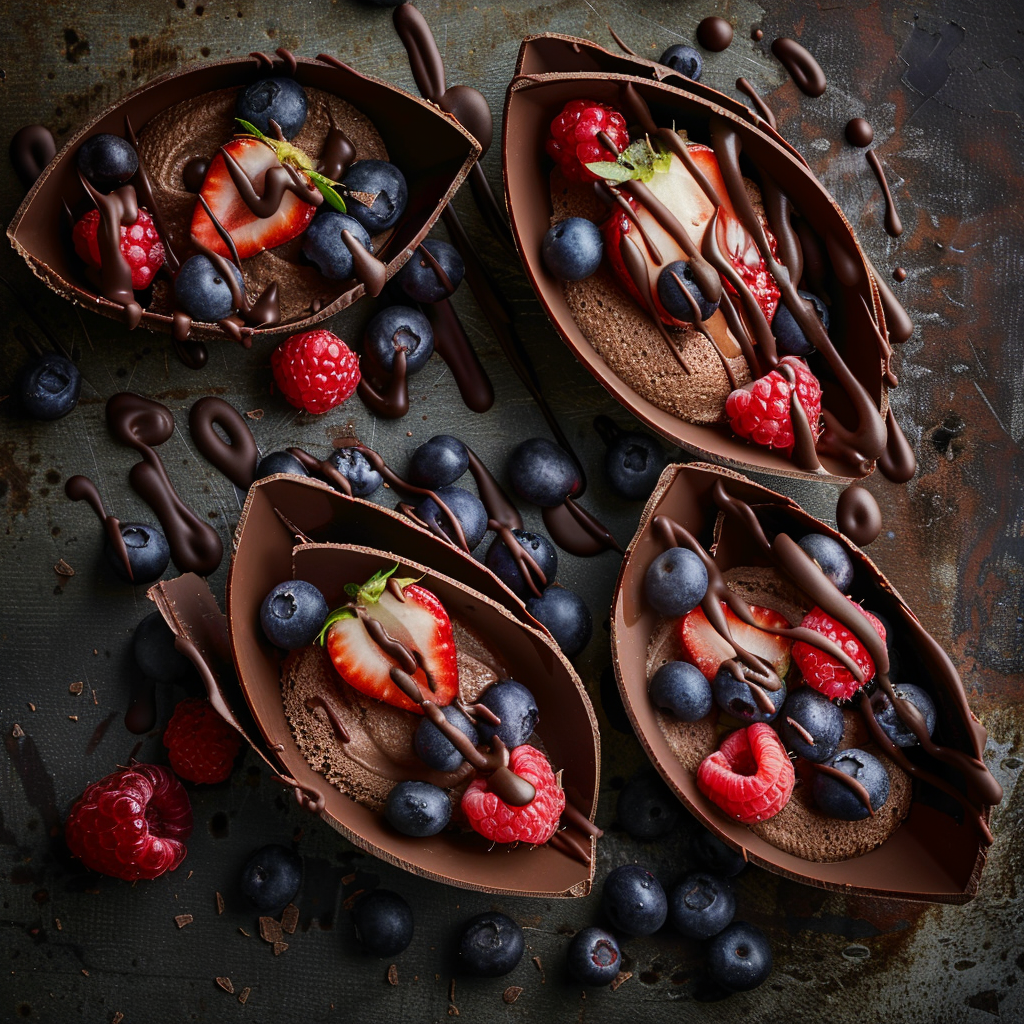 Chocolate Taco Dessert 🌮 Recipe 3 Chocolate Taco Dessert 🌮 Recipe - Recipe Image