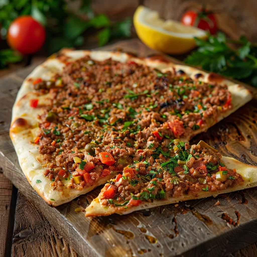 Easy Homemade Turkish lahmacun Recipe - Recipe Image