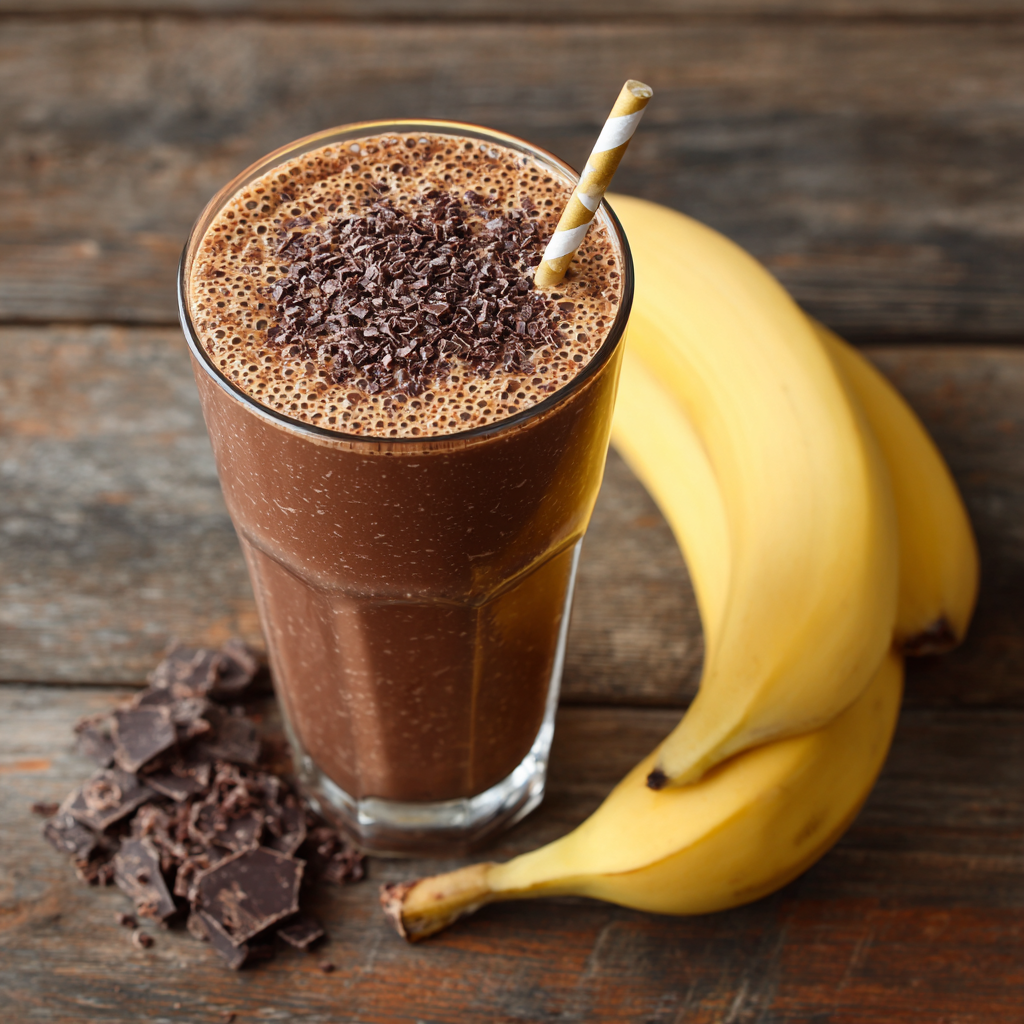 Chocolate Banana Smoothie Recipe 3 Chocolate Banana Smoothie Recipe - Recipe Image
