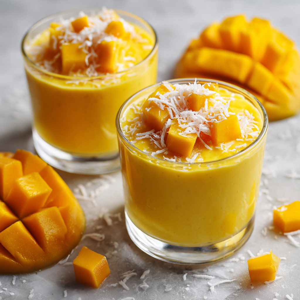 Sweet Mango Coconut Pudding Recipe 3 Sweet Mango Coconut Pudding Recipe - Recipe Image