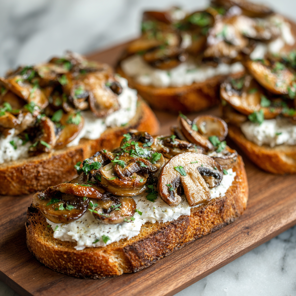 Creamy Mushroom Toast Recipe 3 Creamy Mushroom Toast Recipe - Recipe Image
