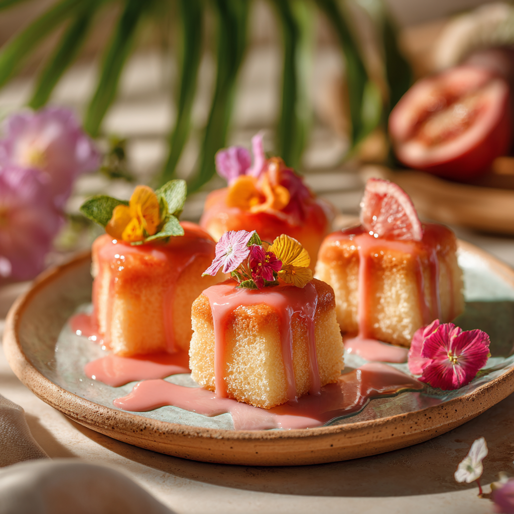How to Make Hawaiian Mini Guava Cakes Recipe - Recipe Image