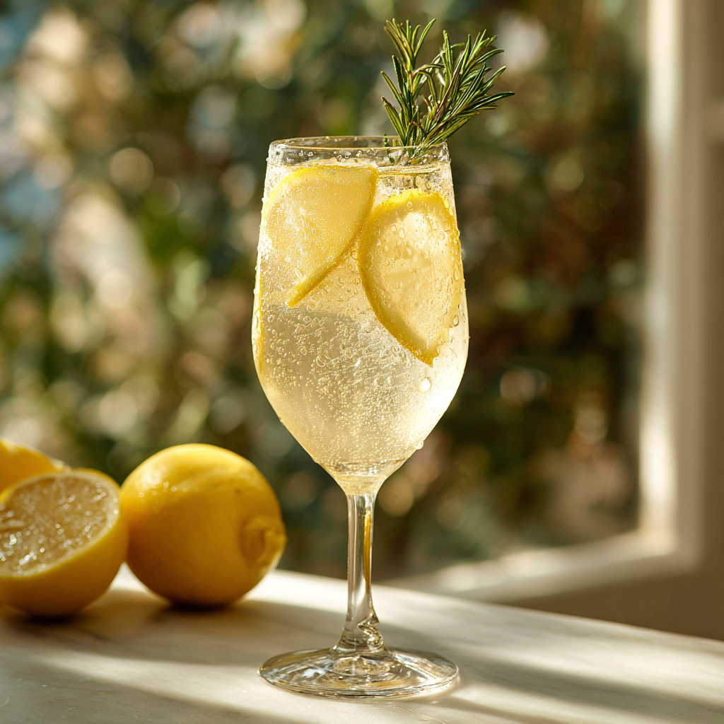 Lemon Rosemary Spritzer Recipe - Recipe Image