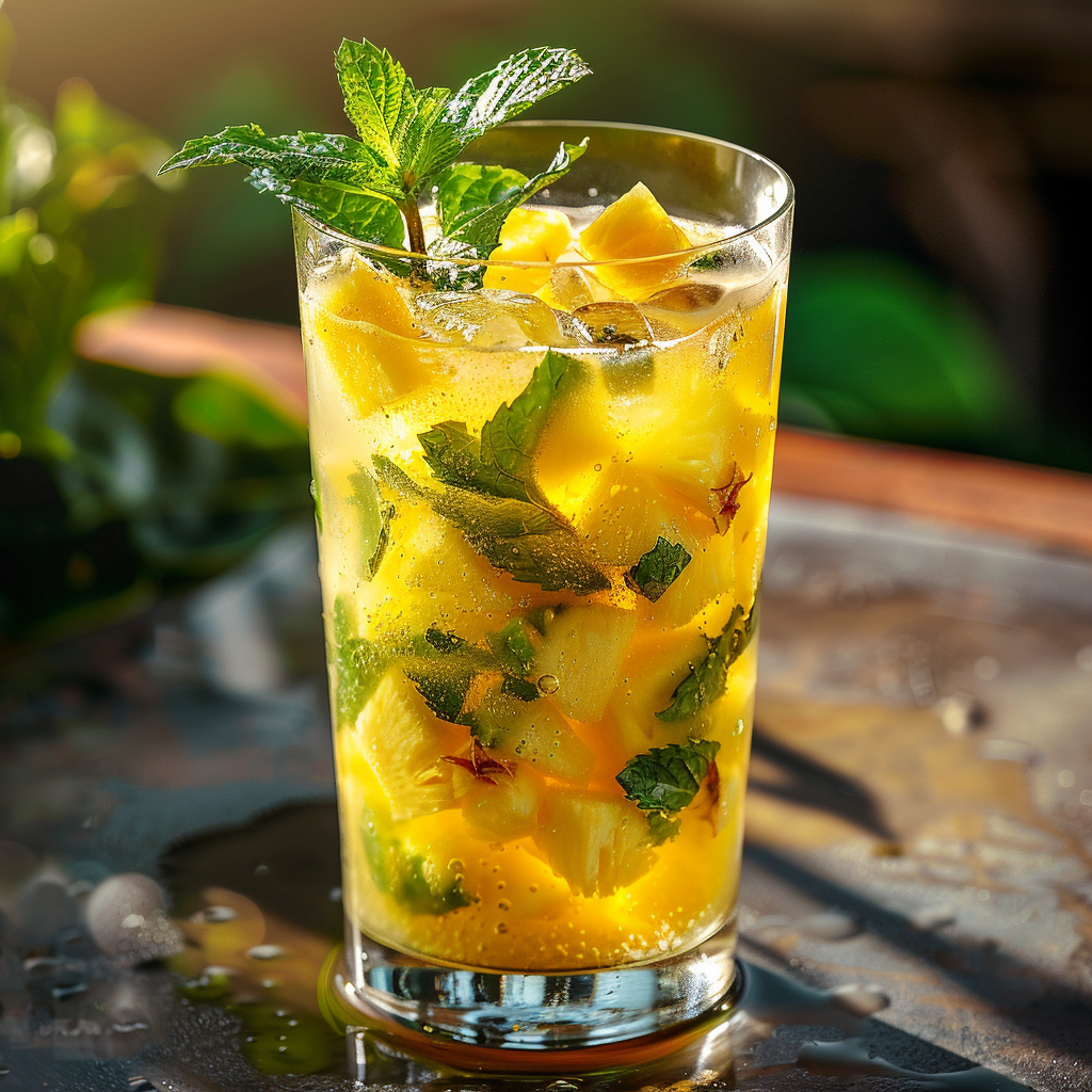 Pineapple Mint Cooler Recipe 3 Pineapple Mint Cooler Recipe - Recipe Image