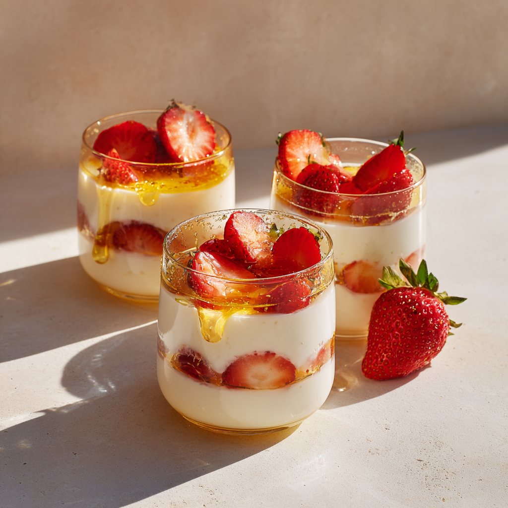 Strawberry Yogurt Cups Recipe - Recipe Image