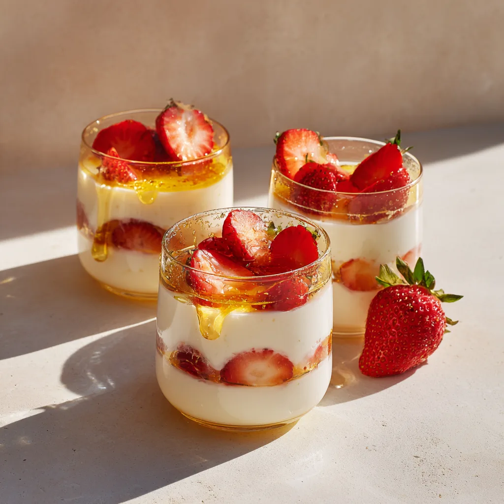 Strawberry Yogurt Cups Recipe 2 Strawberry Yogurt Cups Recipe - Recipe Image