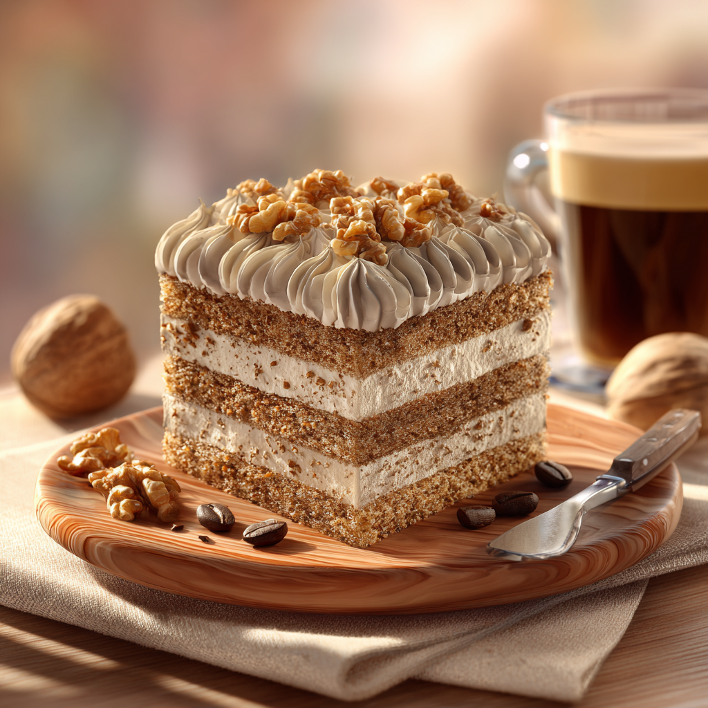 Coffee Walnut Cake Recipe 3 Coffee Walnut Cake Recipe - Recipe Image