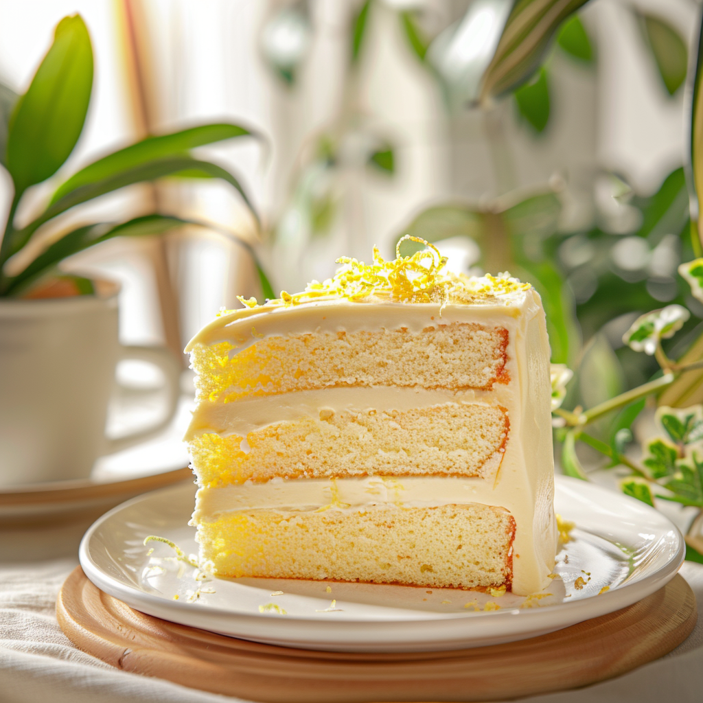 Lemon Cream Cloud Cake Recipe - Recipe Image