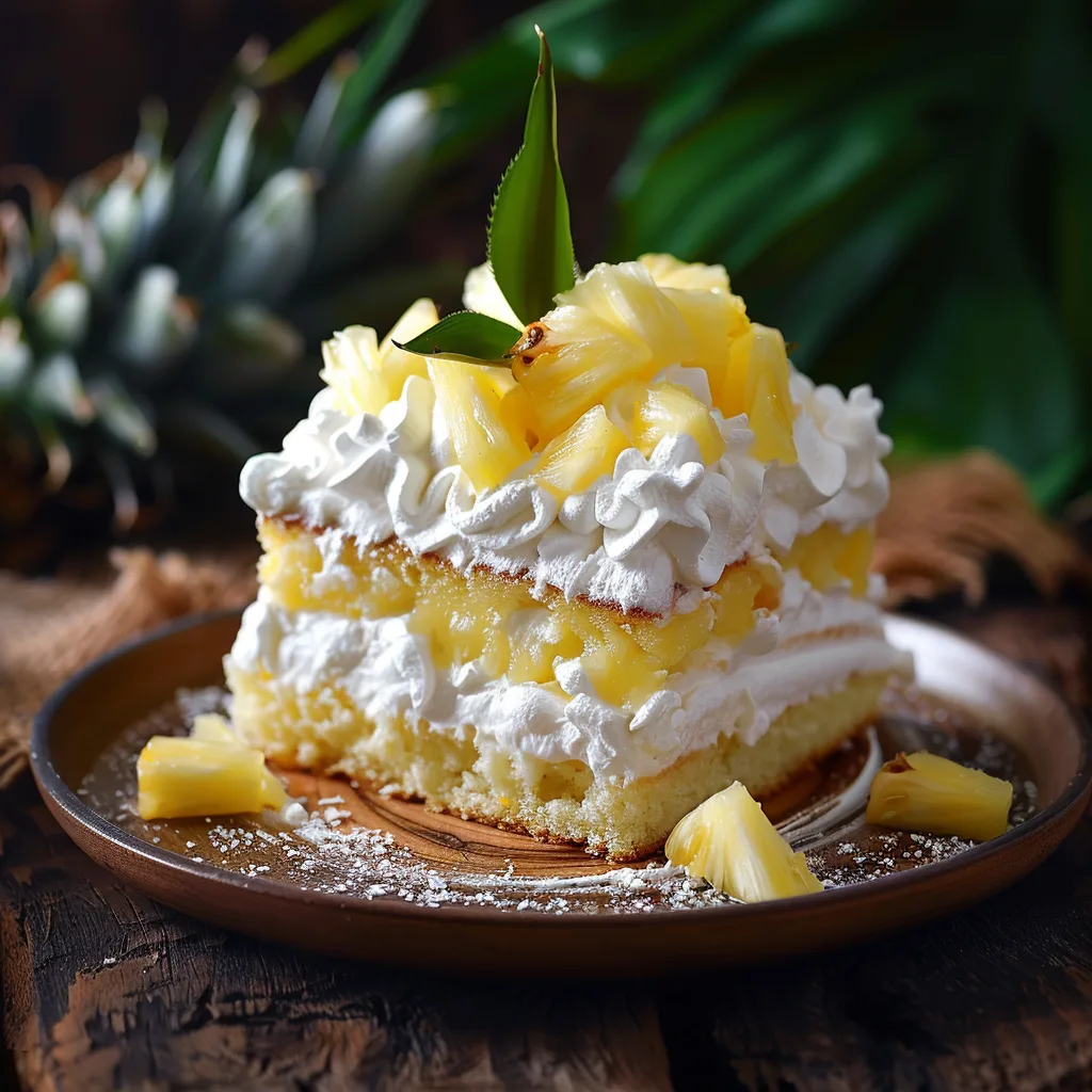 Pineapple Coconut Tres Leches Cake Recipe