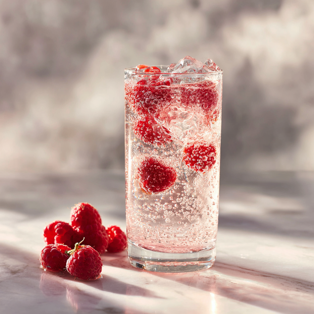 Sparkling Raspberry Lychee Cooler Recipe - Recipe Image