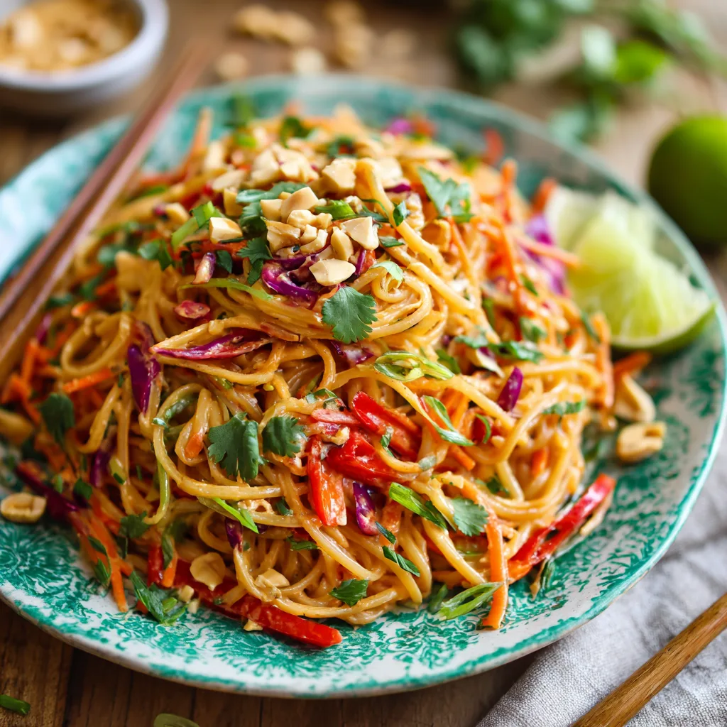 Thai Peanut Noodle Salad Recipe