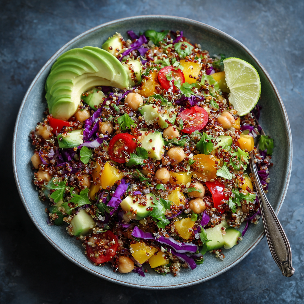 Quinoa Rainbow Salad Recipe