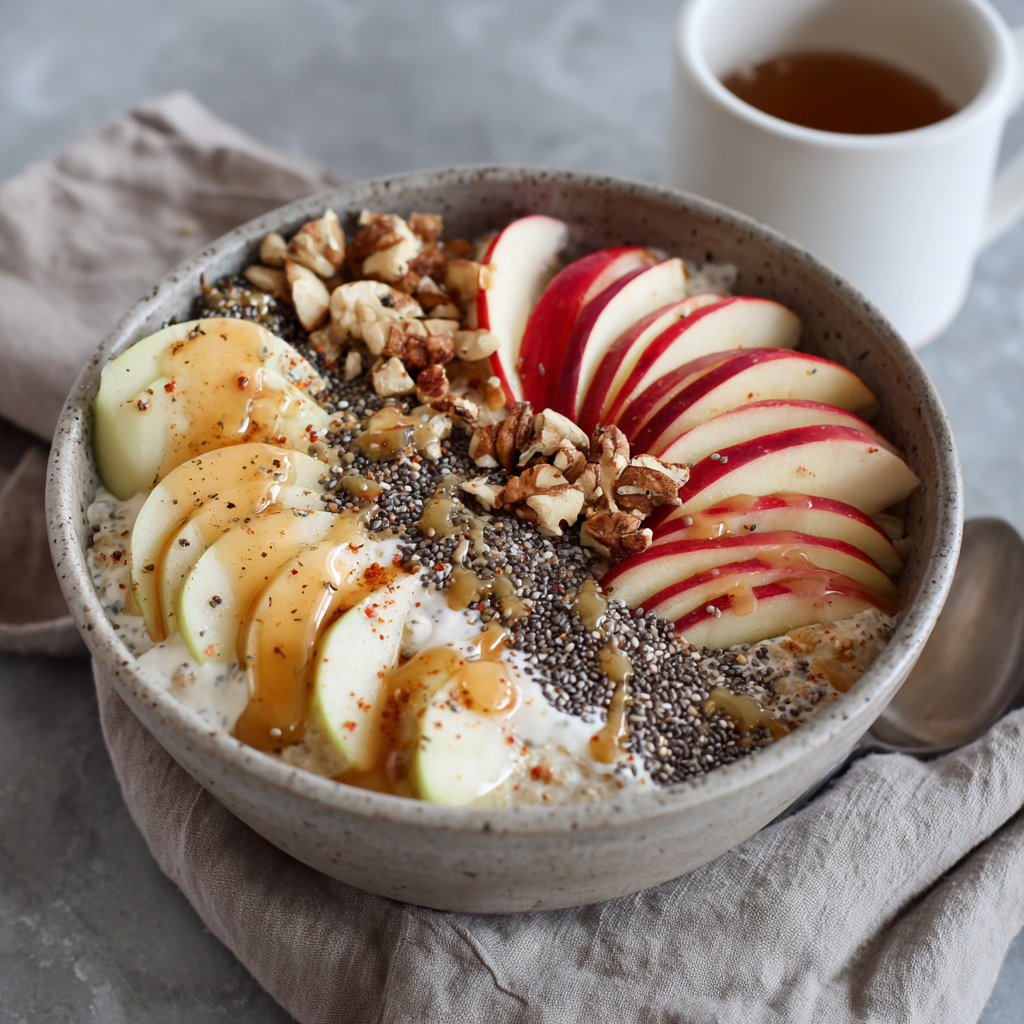 Apple Cinnamon Honey Chia Bowl Recipe