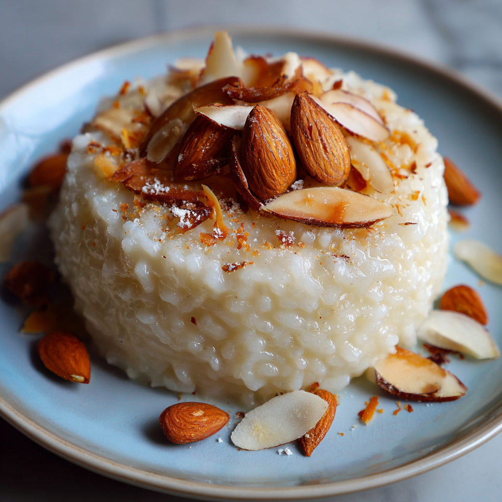 Almond Coffee Cream Rice Recipe