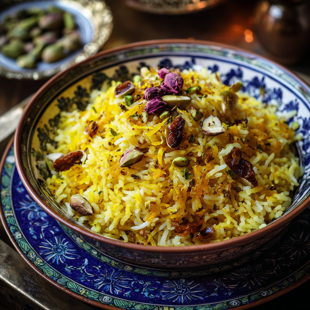 Honey Pistachio Saffron Rice Dream Recipe
