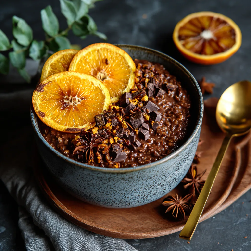 Dark Chocolate Orange Spice Oatmeal Recipe