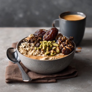 Espresso Chocolate Date Oat Bowl Recipe