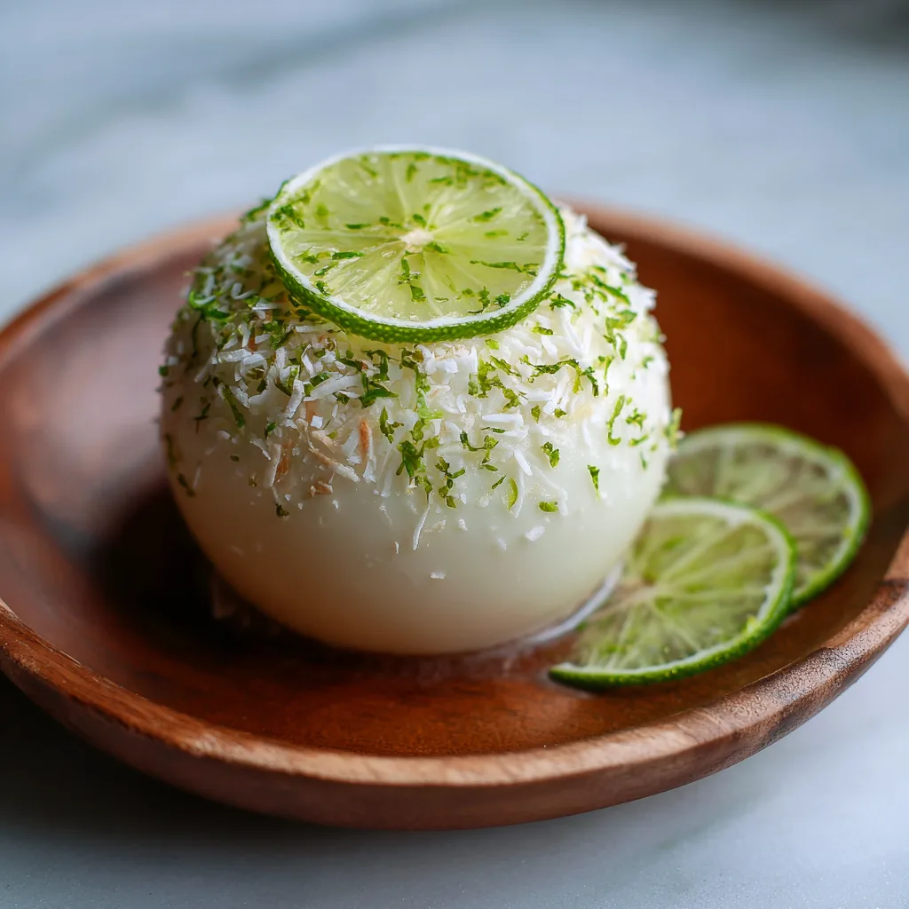 Coconut Lime Sphere with Liquid Center Recipe