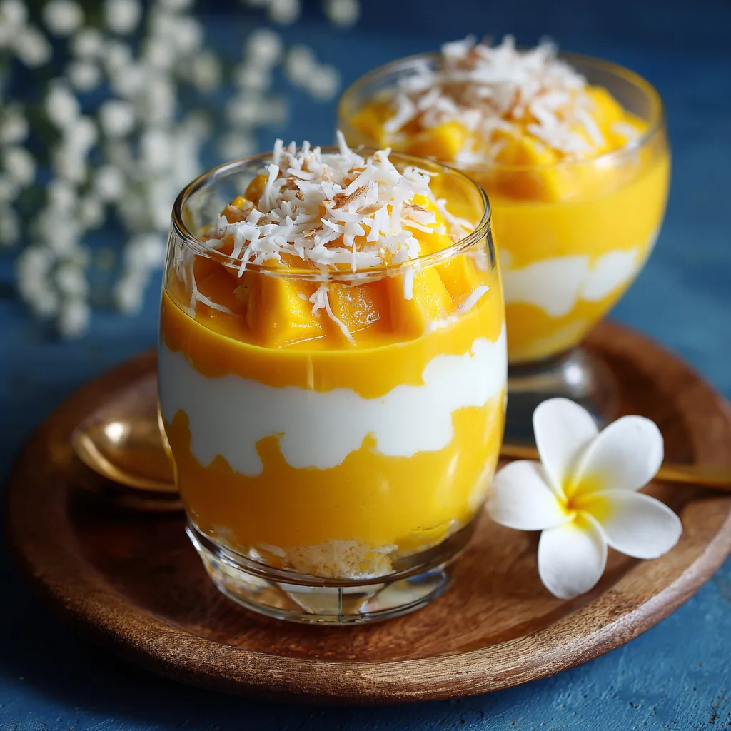 Mango Coconut Transparent Verrine Recipe