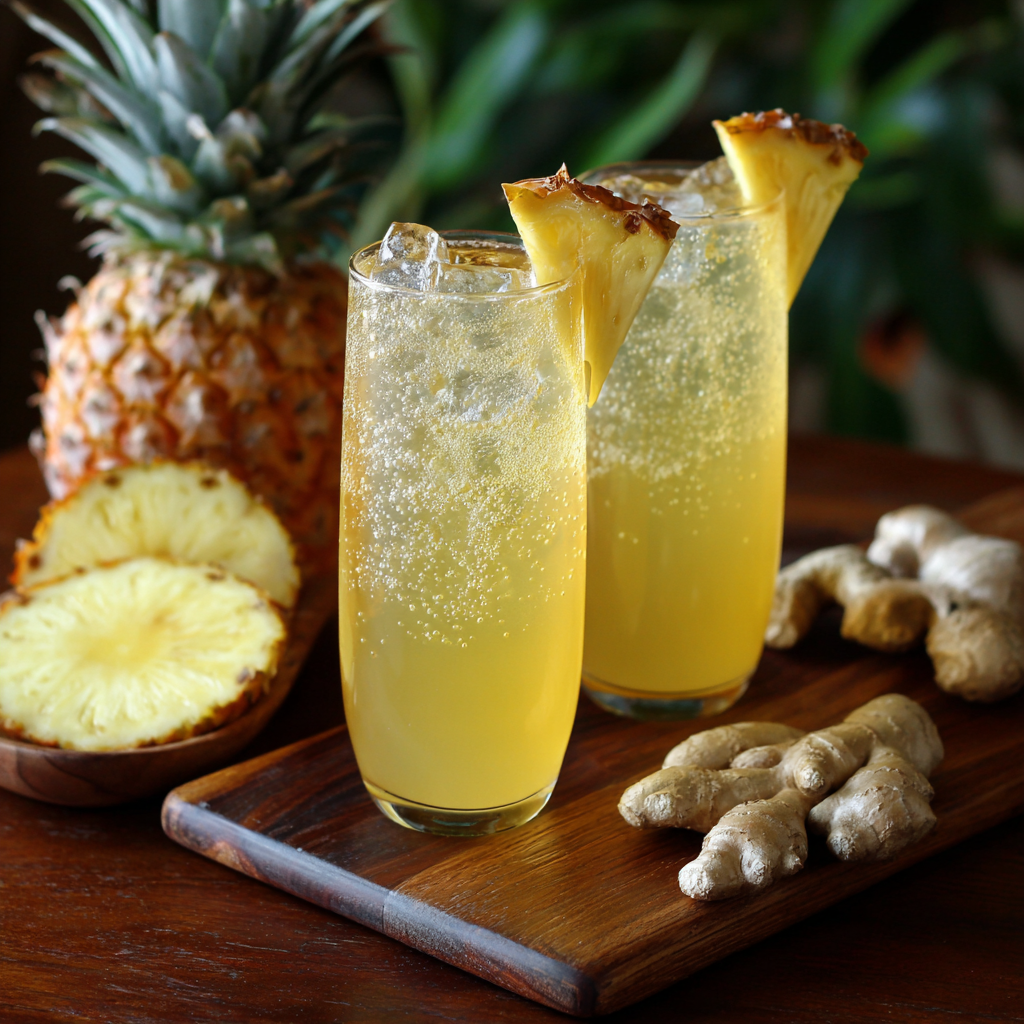 Pineapple Ginger Sparkler Recipe