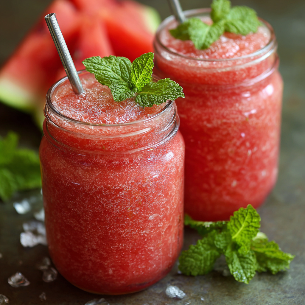 Watermelon Mint Slush Recipe