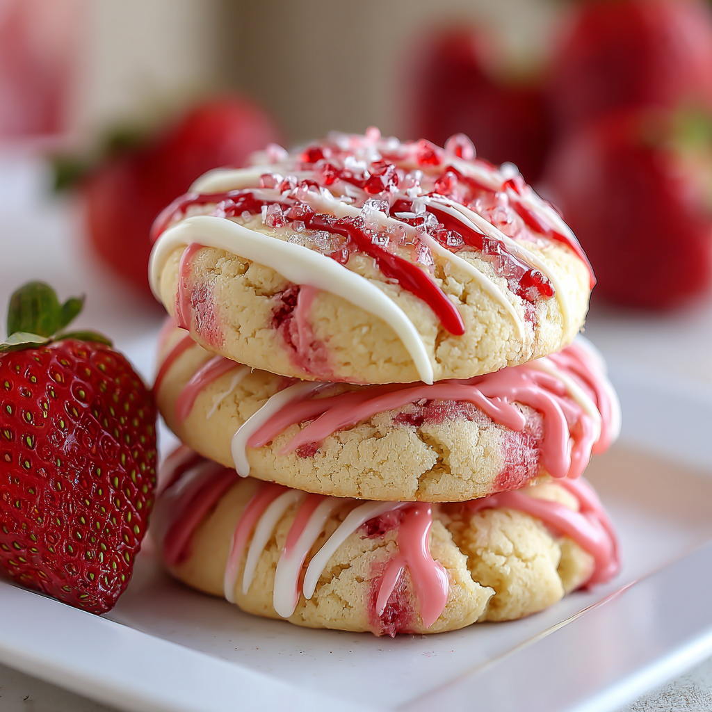 Strawberry Cheesecake Cookies Recipe