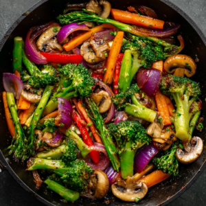 Home 3 Vegetable Stir Fry Recipe