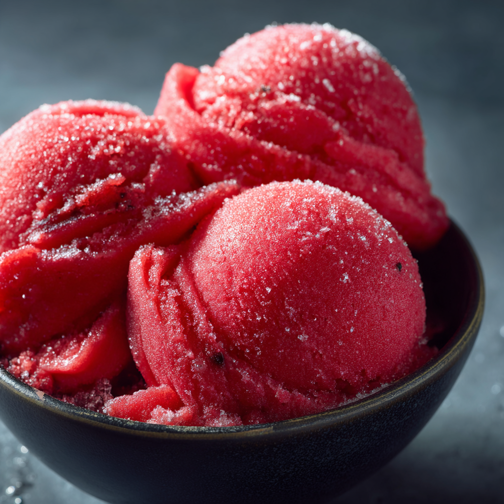 Watermelon Cranberry Sorbet Recipe