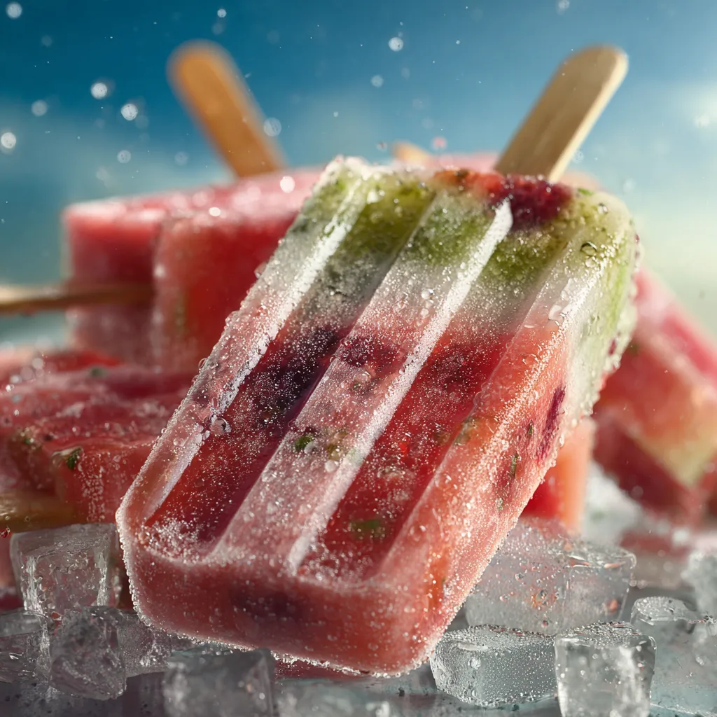 Watermelon Cranberry Popsicles Recipe