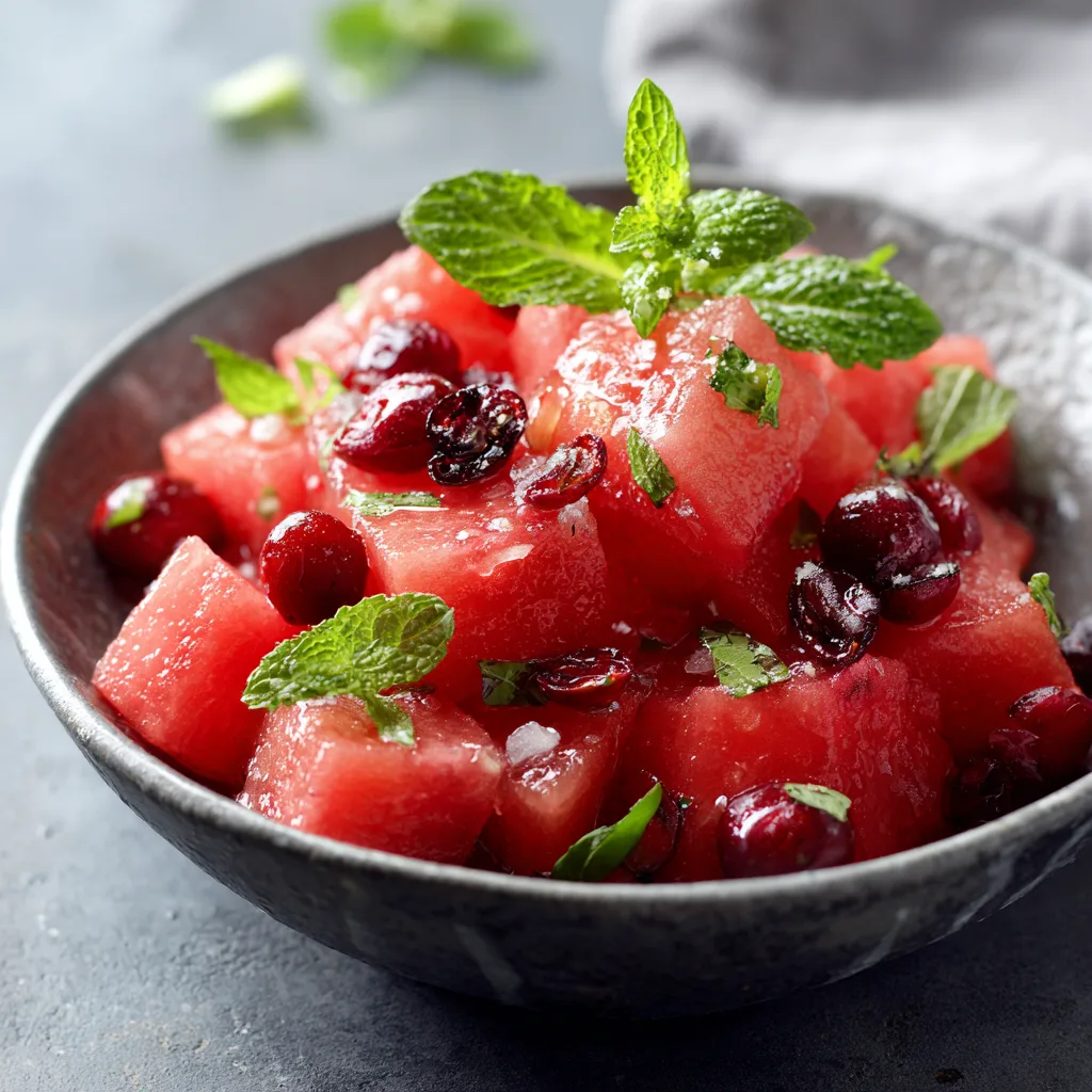 Watermelon Cranberry Salad Recipe