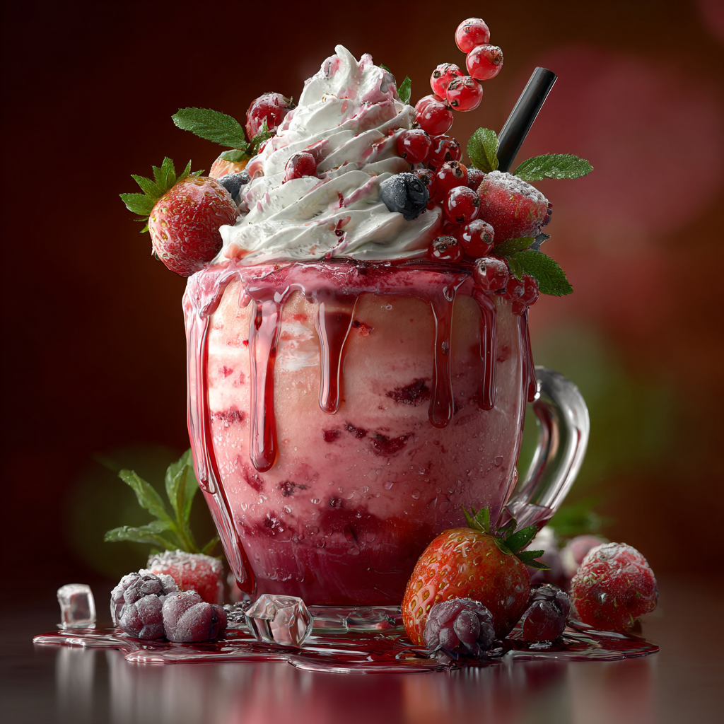 Watermelon Cranberry Milkshake Recipe