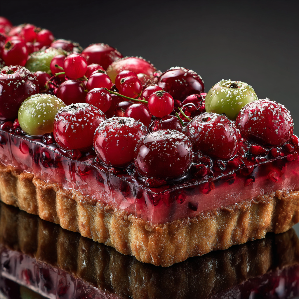 Watermelon Cranberry Tart Recipe