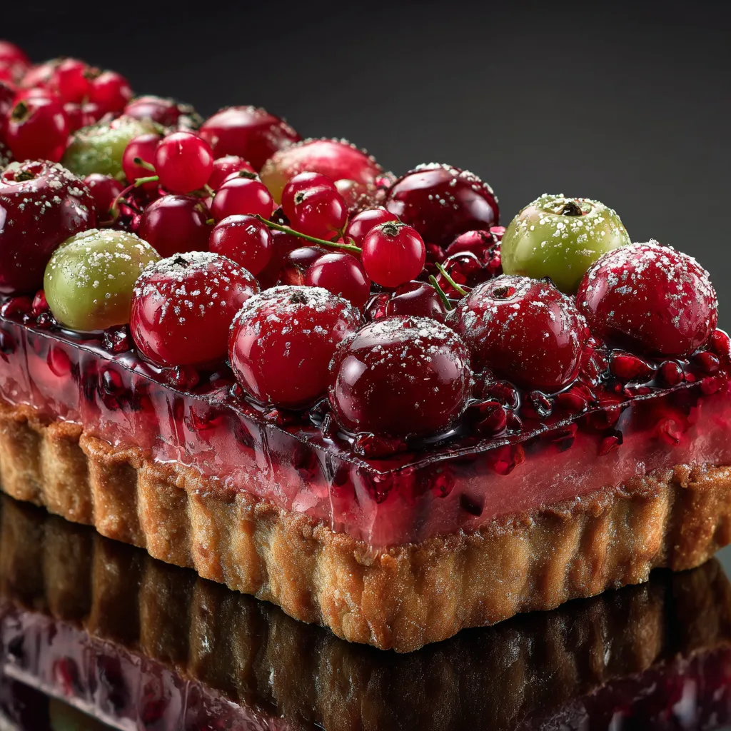 Watermelon Cranberry Tart Recipe
