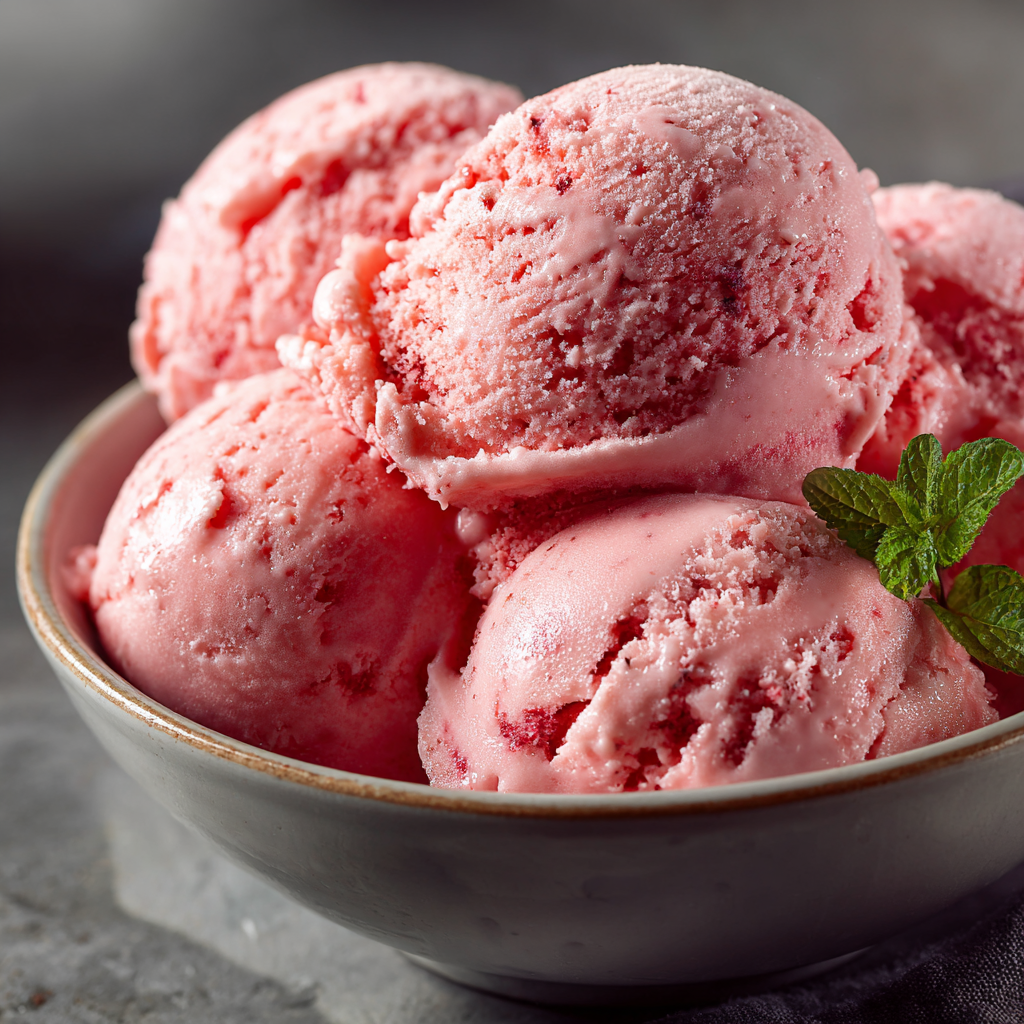 Watermelon Cranberry Ice Cream Recipe