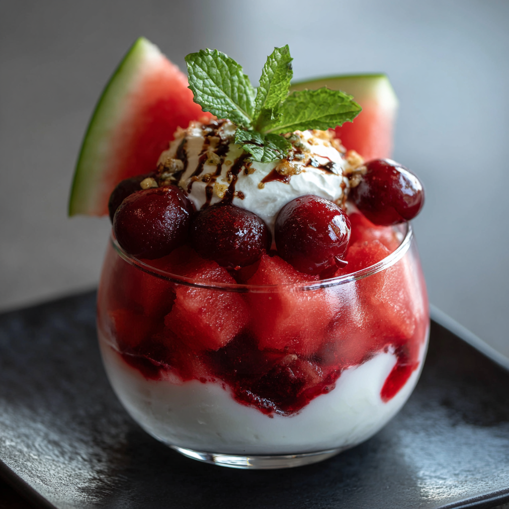 Watermelon Cranberry Sauce Dessert Recipe