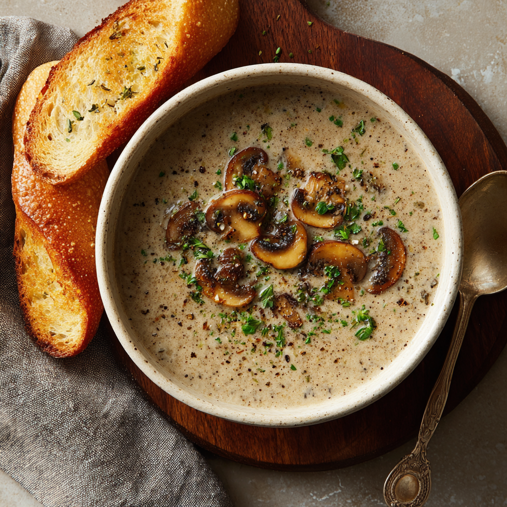 Creamy Mushroom Soup Recipe