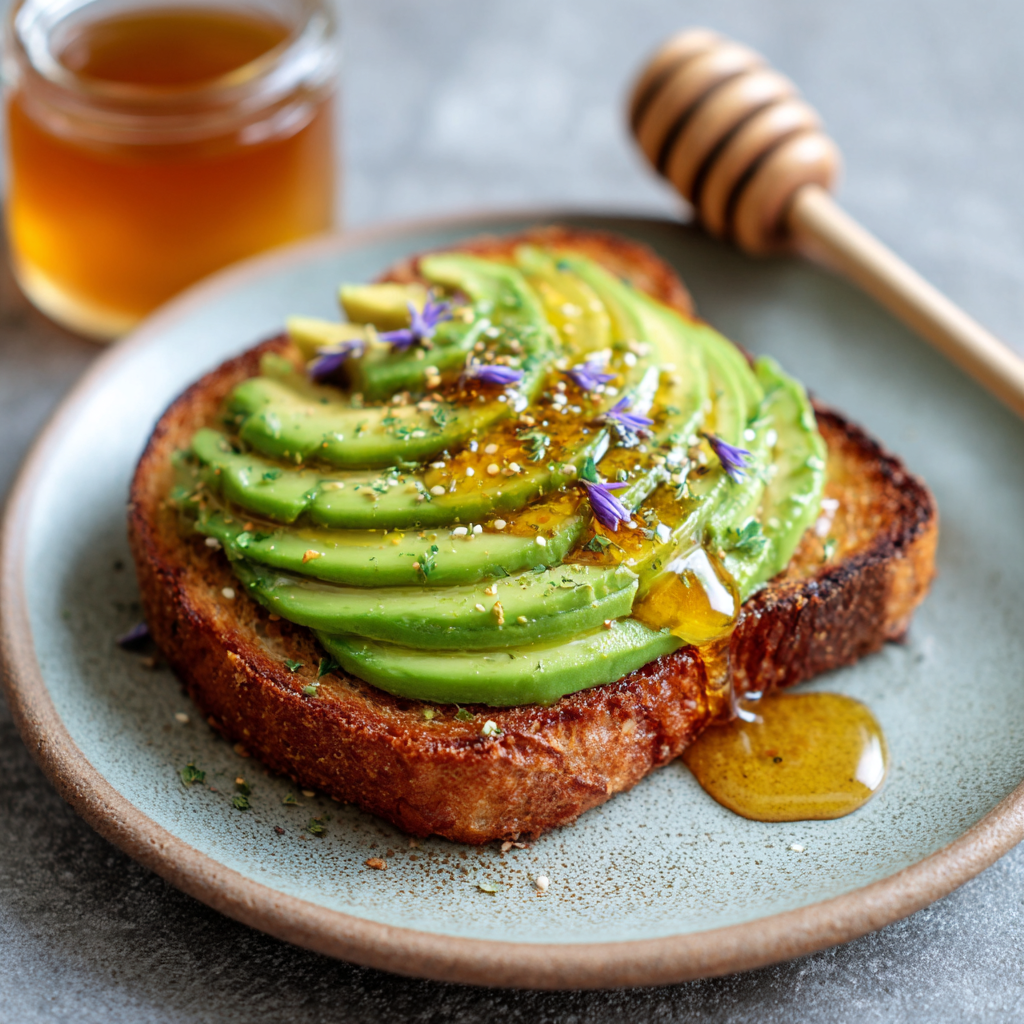 Avocado Honey Toast Recipe - Recipe Image