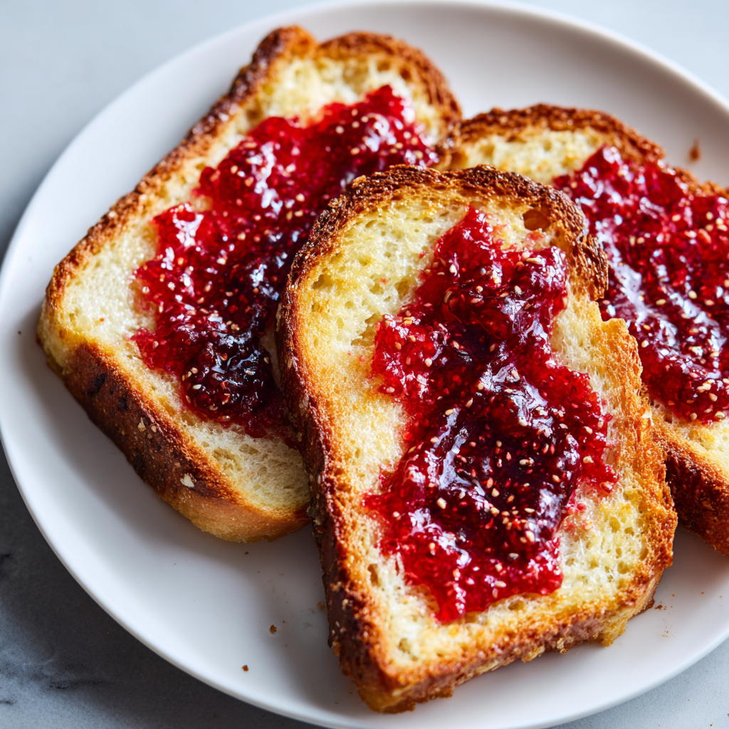 Jam Butter Toast Recipe - Recipe Image