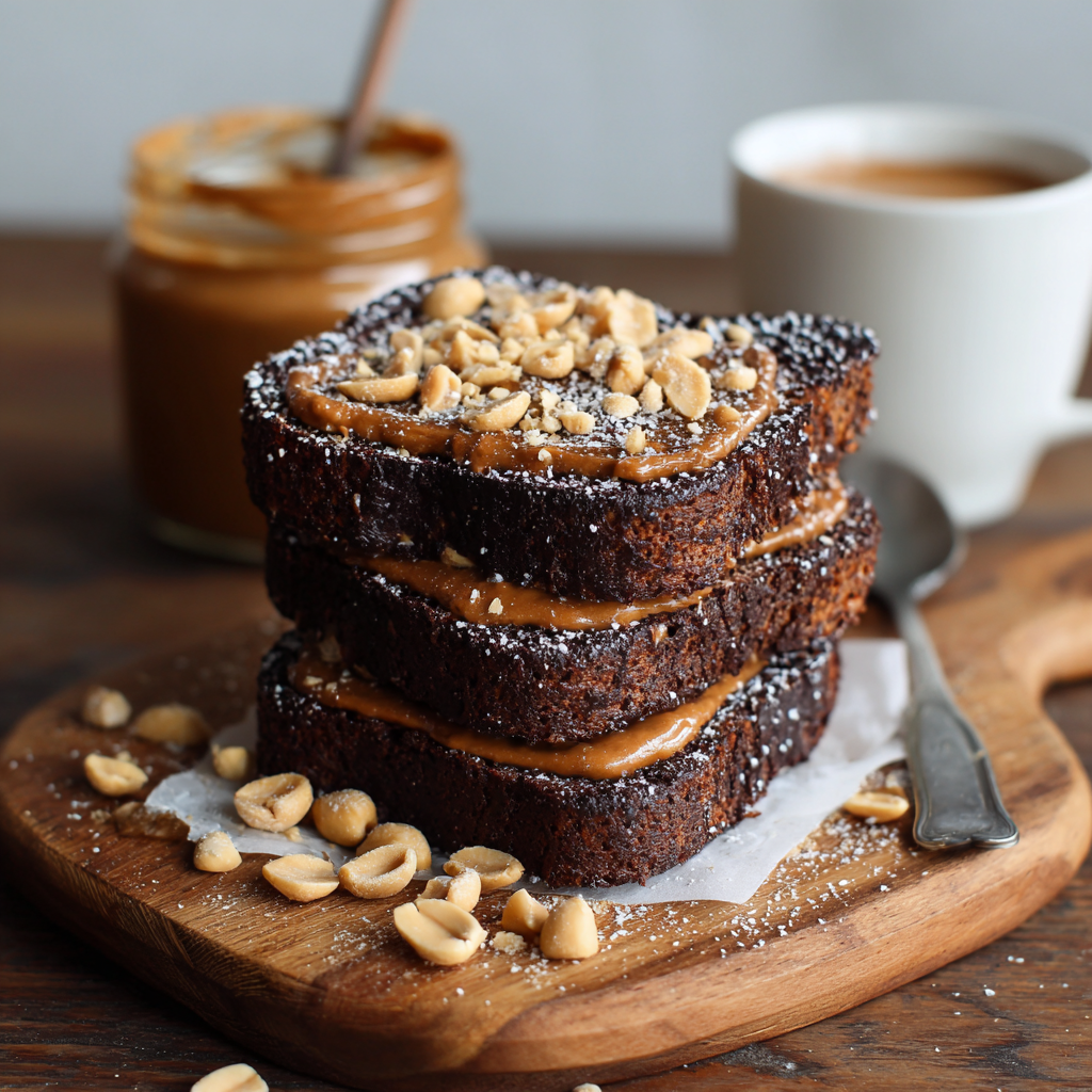 Chocolate Peanut Toast Recipe
