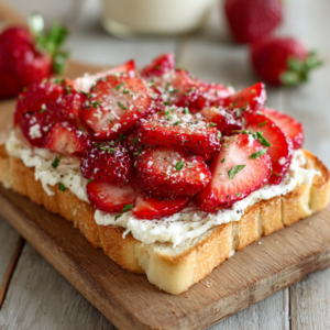 Cream Cheese Strawberry Toast Recipe