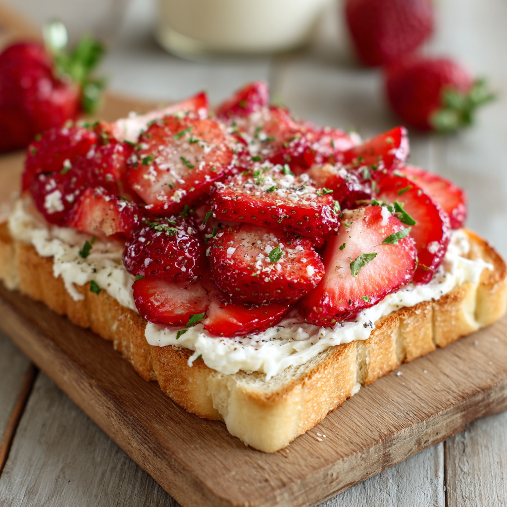 Cream Cheese Strawberry Toast Recipe