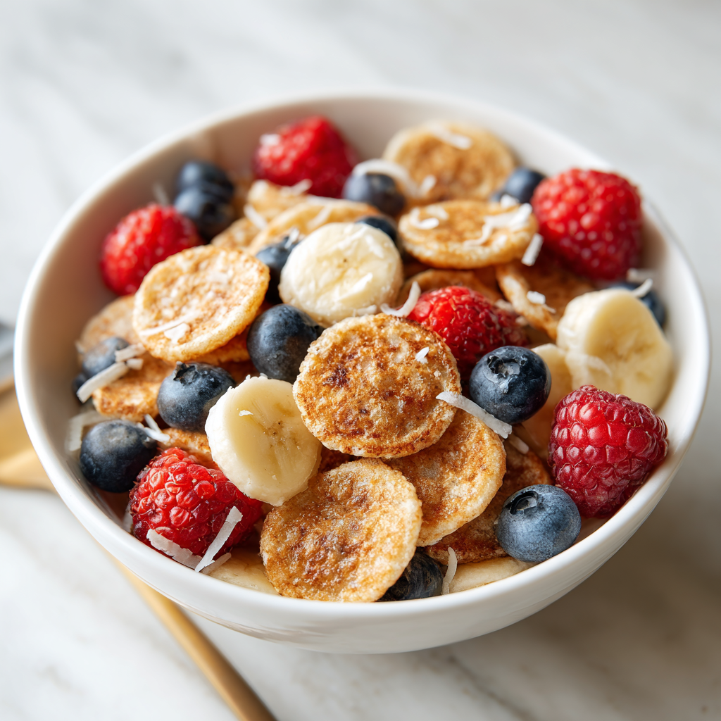 Mini Pancake Cereal Recipe