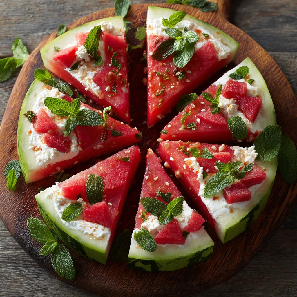 Watermelon Pizza Recipe - Recipe Image